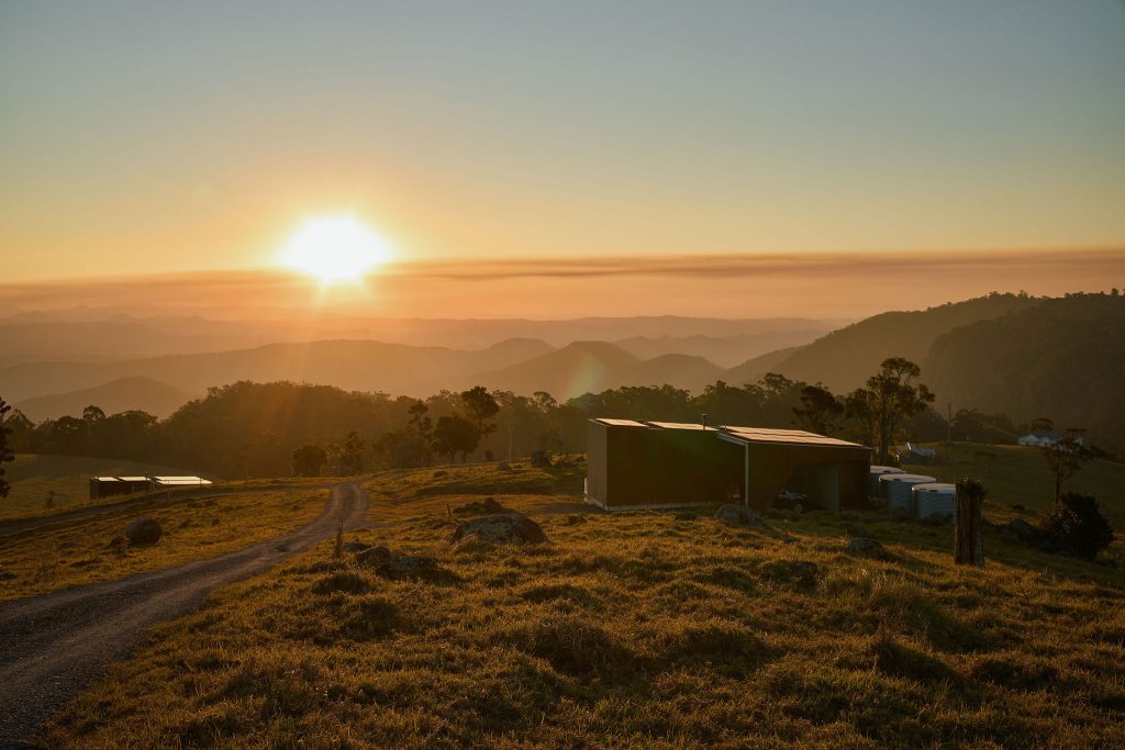 Pat's Farm At Sunset