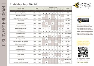 Activities Program We26.07.26